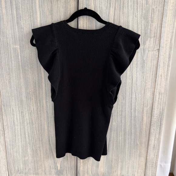 Marie Oliver RORY TOP Rib Knit Ruffle Tee - Picture 4 of 6